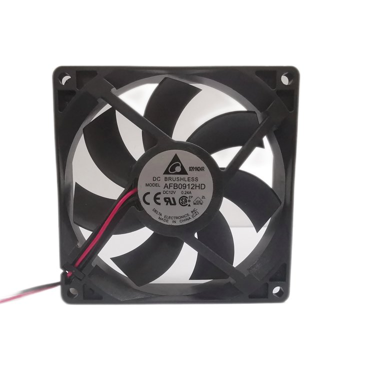 台达AFB0912HD 9020 散热风扇 12V 0.24A双滚珠 轴流风机